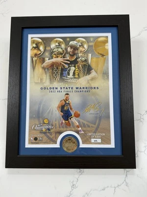 Highland Mint Golden State Warriors 2022 Campeones de la NBA Jugador Más Valioso Moneda Foto Como Nueva 13x16 Foto 1 de 4