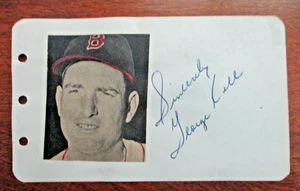 GEORGE KELL-Boston Red Sox baseball autograph-April 2, 1951-spring training - Picture 1 of 2