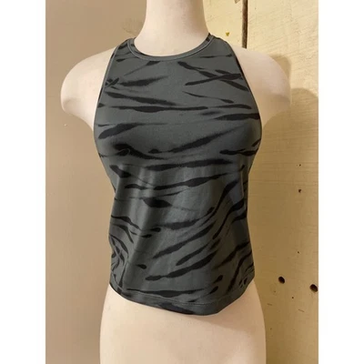 Camiseta sin mangas Athleta para mujer talla pequeña gris corta activa espalda deportiva entrenamiento sin mangas Foto 1 de 4