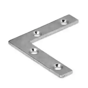 Caja de 25- Hierros de esquina plana - 2"" x 2"" x 3/8"" - Acabado de zinc - ENVÍO GRATUITO - Imagen 1 de 1