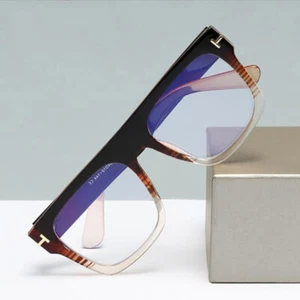 Oversize Square Anti Blue Light Reading Glasses Unisex Large Frame Glasses - Picture 1 of 13