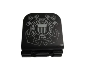 US COAST GUARD Logo Grabado con Láser Aluminio Sombrero Clip Brim-it - Imagen 1 de 9