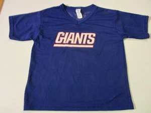 NEW YORK GIANTS VINTAGE 1990s FRANKLIN BRAND MESH FOOTBALL JERSEY- YOUTH MEDIUM - Picture 1 of 5