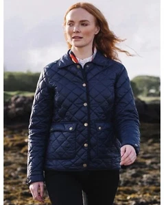 Mountain Warehouse Hinter & Hobart Womens Quilted Harlow Jacket -Navy, 12 New - Picture 1 of 18