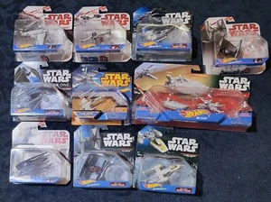 hot wheels star wars starships lot 10 total x-wing fighter, Tie Fighter and more - Bild 1 von 1