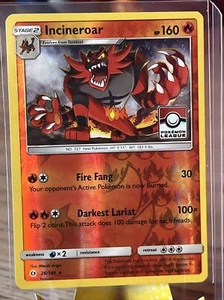 Pokemon League Promo REVERSE HOLO Incineroar 26/149 LP - Imagen 1 de 2