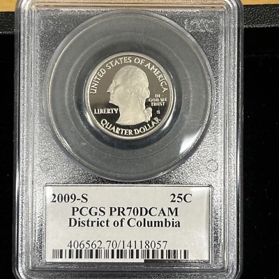 2009-S Flag Clad District of Columbia Quarter DC PR70DCAM PCGS - Image 1 of 2