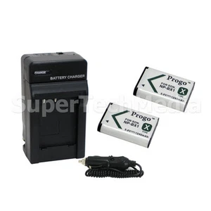 TWO BATTERIES + CHARGER Pack SONY NP-BX1 Action Cam DSC-RX1 Camera Battery X2 - Picture 1 of 1