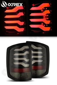 AlphaRex PRO Jet Black LED Taillights for 2014-2018 Silverado w/o factory LED - Picture 1 of 9