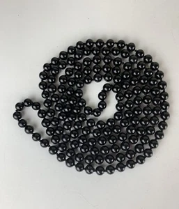 Black Onyx Long Beads 30” - Picture 1 of 6