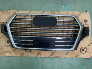 Para Audi Q7 SQ7 2016-2019 SQ7 Estilo Anillo Plateado Parachoques Delantero Parrilla Radiador - Imagen 1 de 4