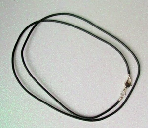 Lederkette, Lederband für Edelsteine und Anhänger 45cm, schwarz - Bild 1 von 1