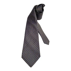 BURMA BIBAS 7Fold Blue Floral Luxury Designer Silk Tie W: 3" EX COND - Picture 1 of 7