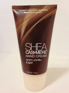 Bath & Body Works Shea Cashmere Hand Cream Warm Vanilla Sugar Signature 2.5oz - Picture 1 of 7