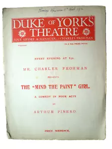 1912 The Mind The Paint Girl - Ruth Mackay Marie Lohr Vernon Steel Charles Doran - Picture 1 of 2