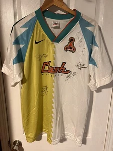 Autentica maglia Nike San Jose Earthquake Clash originale firmata dalla squadra del 96 - Foto 1 di 12