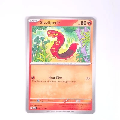 Sizzlipede 036/162 Pokemon SV05: Temporal Forces Common NM - Image 1 of 2