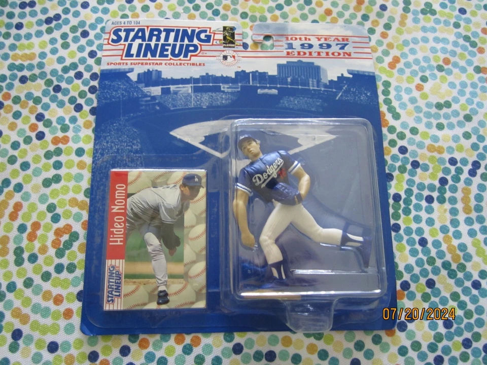 Figura de alineación inicial Kenner Hideo Nomo 1997 - Dodgers de Los Ángeles Foto 1 de 2