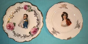 2 platos antiguos victorianos Art Nouveau - Baviera y Bauer & Pfeiffer Wurttemberg - Imagen 1 de 15
