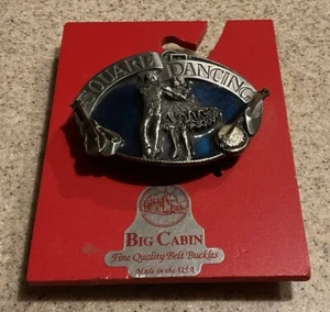 Big Cabin Brand USA "Square Dancing" Gürtelschnalle Zinnoptik NEU - Bild 1 von 1