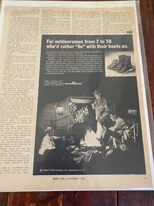Vintage 1966 Hi-Pals Stiefel Camping Szene Anzeige - Bild 1 von 1