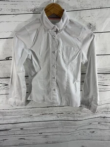 French Toast Girls Size 12 White Button Down Shirt Long Sleeve Uniform School - Picture 1 of 3