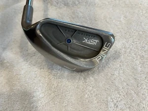 PING ISIK Blue Lob Wedge JZ Stiff Cushin Insert Red Shaft Original Grip NICE - Picture 1 of 17