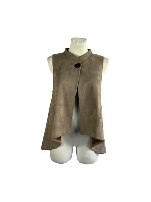 Koibito Misaki Sensitivity Women's Suede Vests One Button Brown Size M/L - Image 1 of 4