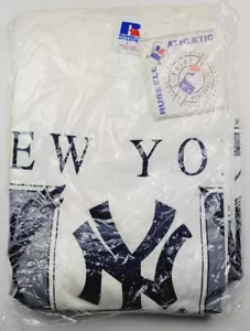 Vintage Yankee's T-Shirt Paar (2) Russell Athletic USA MLB Original Merch weiß L - Bild 1 von 3