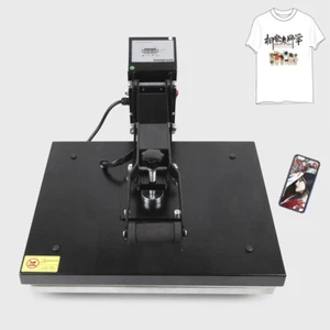 Manual Open Clamshell Heat Press Machine w/ 16''x20'' Heat Pad Slide Out Base US - Picture 1 of 15