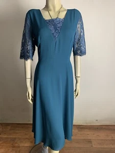 LAURA ASHLEY Floaty Dress sz 14 - BUY Any 5 Items = Free Post - Bild 1 von 8