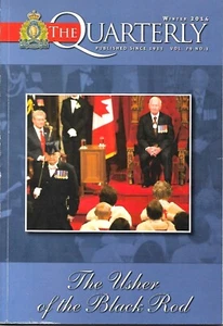 RCMP Quarterly - Usher of the Black Rod Bullets Johnstone - Winter 2014 Magazine - Picture 1 of 2