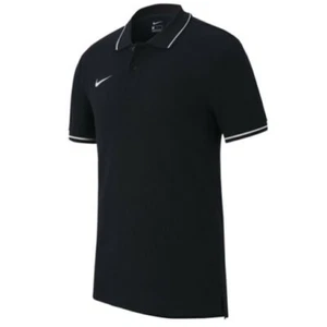 Nike Club 19 Black Polo Shirt Sport Casual Top Button for Men New UK Small - Picture 1 of 3