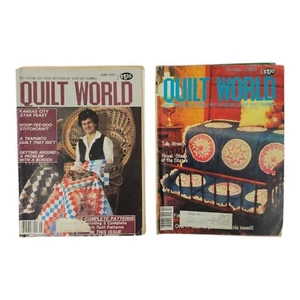 Quilt World Magazine Lot Of 2 October 1983 June 1983 Patterns Photos Designs - Picture 1 of 8