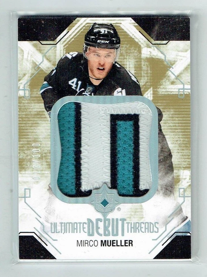 14-15 UD Upper Deck Ultimate Debut Threads  Mirco Mueller  /100  Rookie  Patch - Image 1 of 1