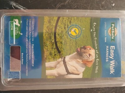 New! PetSafe Easy Walk Dog Harness Size Large No Pull Black/Silver - Image 1 of 2
