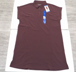 Hi-Tec Ladies Comfort Pink Dress Size LARGE, Collar, Zipper Pocket, NWT - Picture 1 of 7