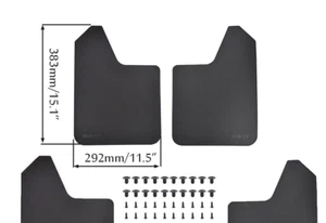 2 x Mud Flaps Splash Guards Mudflaps 2pcs-Set Front or Rear Universal Mudguards - Picture 1 of 3