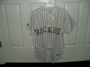 Colorado Rockies Neu mit Etikett NL Buttondown Trikot lizenziert MLB Shirt  - Bild 1 von 5