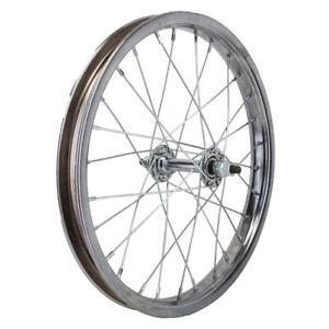Wheel Master 16in Juvenile Steel Front Wheel B/O 5/16inx100mm Rim Brake Silver