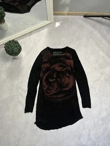 Rundholz Black Label Avant Garde Rose Print Womens Dress Size M - Picture 1 of 8