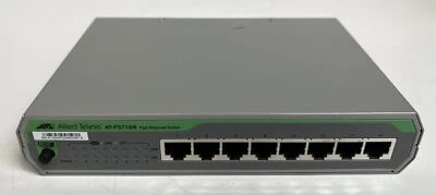 Allied Telesis 8 Ports Ethernet Switch AT-FS710/8 , 110-240 VAC  - Image 1 of 4
