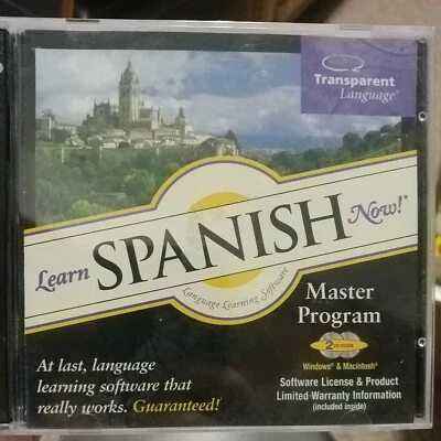 Learn Spanish Now!-Windows PC/Mac CD-Rom-Transparent Language-2 discs - Image 1 of 4