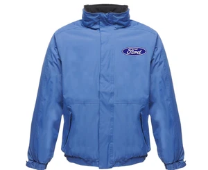 Adults Premium Embroidered Ford Logo Navy Dover Jacket Coat Sports Cars Size: S - Picture 1 of 1
