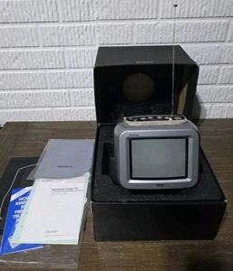 Sony Limited Collector's Edition Silver KV-25th Color 5" Trinitron CRT Tube TV - Picture 1 of 19