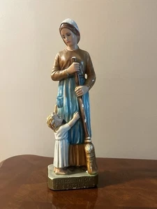 Vintage Madonna Of The Kitchen With Child Columbia Statuary Italy - Picture 1 of 9