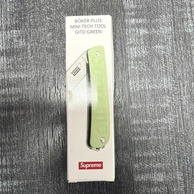 Cuchillo verde brillante Supreme Boker Plus Mini Tech Tool Foto 1 de 2