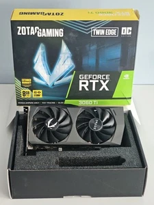 ZOTAC 3060 Ti TWIN EDGE OC GAMING 8GB GDDR6 GEFORCE RTX SCHEDA GRAFICA 3060Ti - Foto 1 di 14