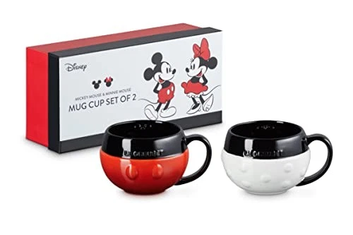 Le Creuset Disney Mickey & Minnie Mouse Coffee Mug - 2 Set