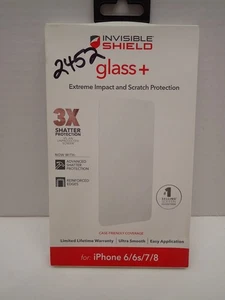 New ZAGG Invisible Shield - Glass - iPhone 6/6S/7/8. Free Shipping! - Picture 1 of 2